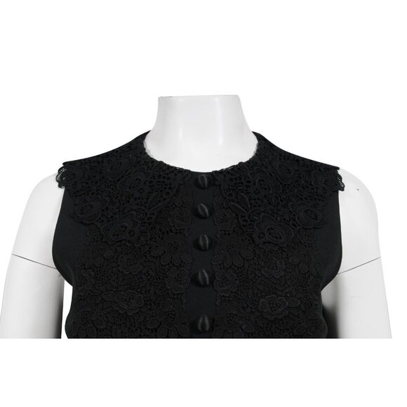 Dolce & Gabbana Embroidered  Floral Lace Pencil Dress Medium IT 38 Button Front - Picture 2 of 13